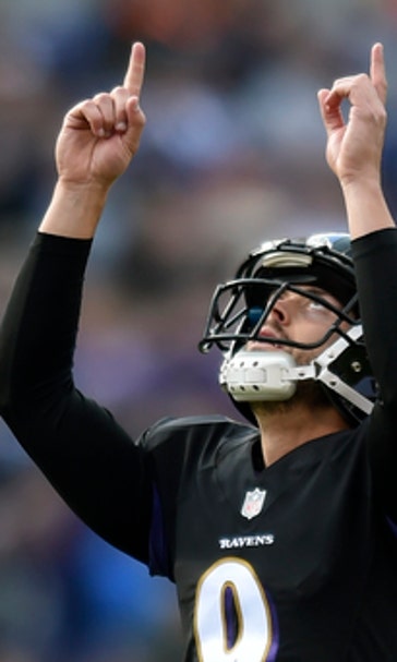 Ravens Tucker gets a kick out of being perfect